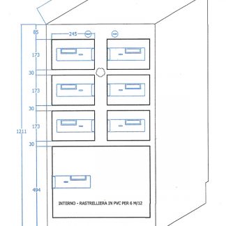 Armadio di sicurezza per la custodia di armamento individuale 6 + 1