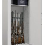 Armadi di sicurezza monoblocco portafucili Gun 3000 aperto