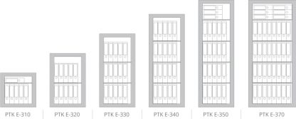 Armadi ignifughi per custodia documenti cartacei PTK E4 misure