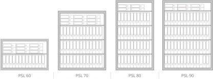 Armadi ignifughi per custodia documenti cartacei PSL60C misure