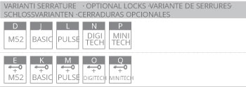 Armadi di sicurezza monoblocco blindati E BOX 3700 chiave varianti serrature