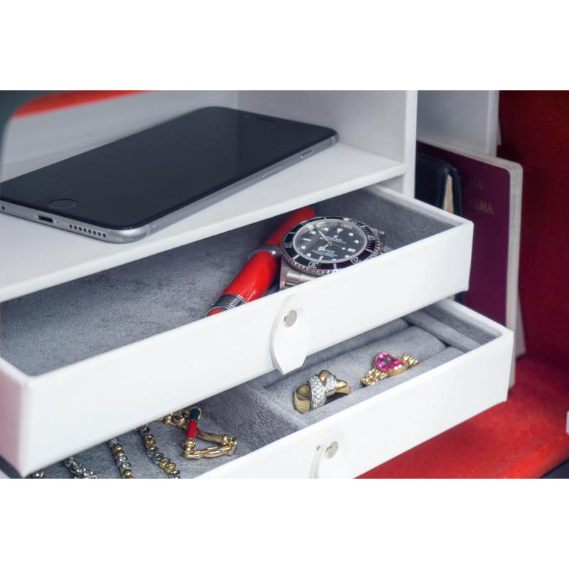 Cassaforte a muro Bordogna LORICA PIÙ dettaglio cassetti