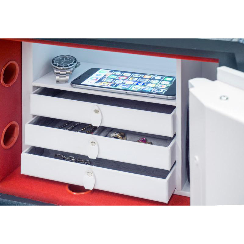 Cassaforte a muro Bordogna LORICA PIÙ dettaglio cassetti