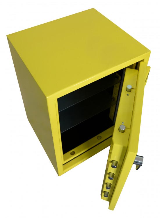 Casseforti a mobile CLE III 80 certificate EN 1143-1 gr III combi colore giallo