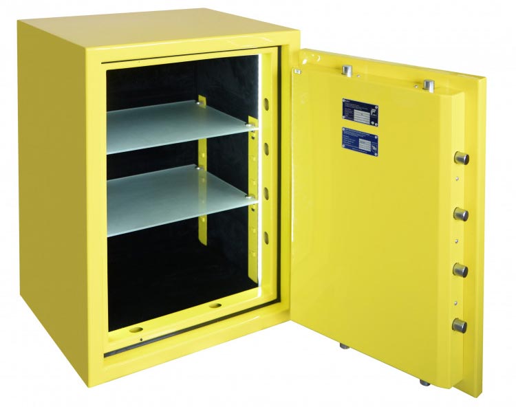 Casseforti a mobile CLE III 80 certificate EN 1143-1 gr III combi colore giallo