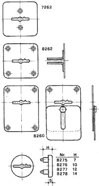 Serratura di sicurezza modello 1301 copritoppa