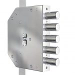 Serratura per porta blindata a cilindro europeo a planare CR 2105 PE