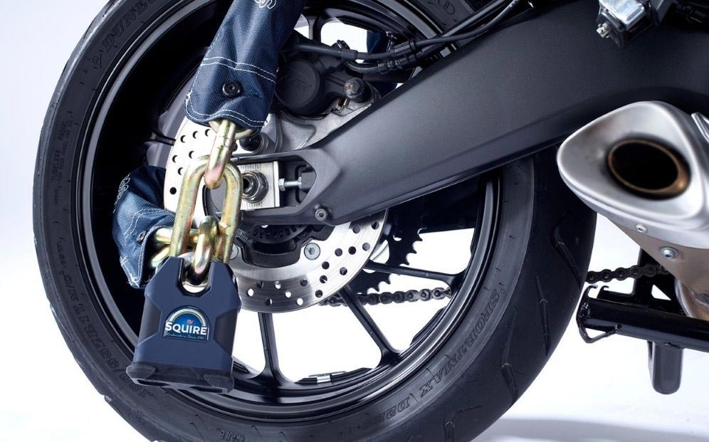 Sistemi di sicurezza per moto lucchetto e catena SS80CS/TC19/5